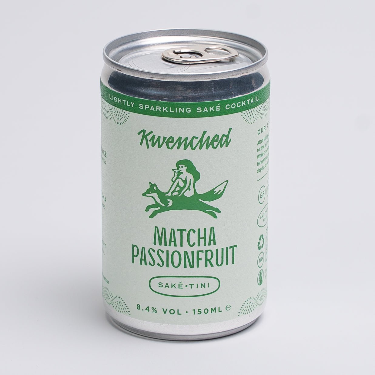 Matcha Passionfruit Sake-Tini - Kwenched