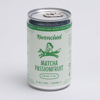 Matcha Passionfruit Sake-Tini - Kwenched