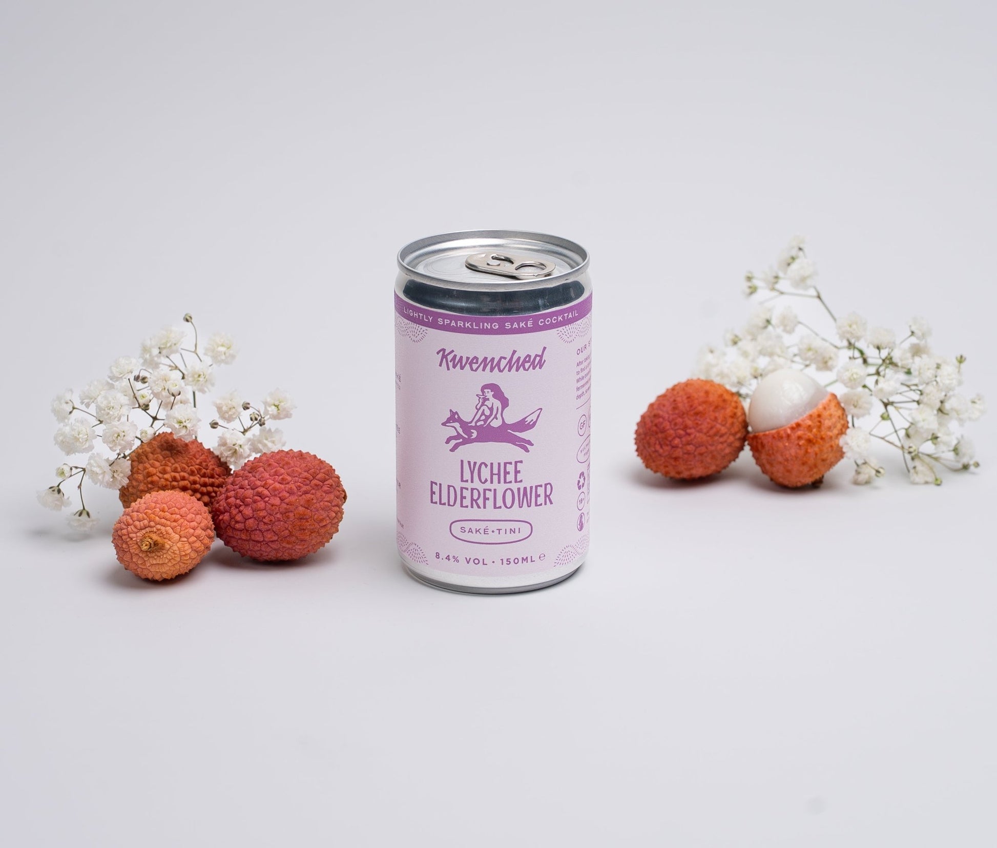 Lychee Elderflower Sake-Tini - Kwenched