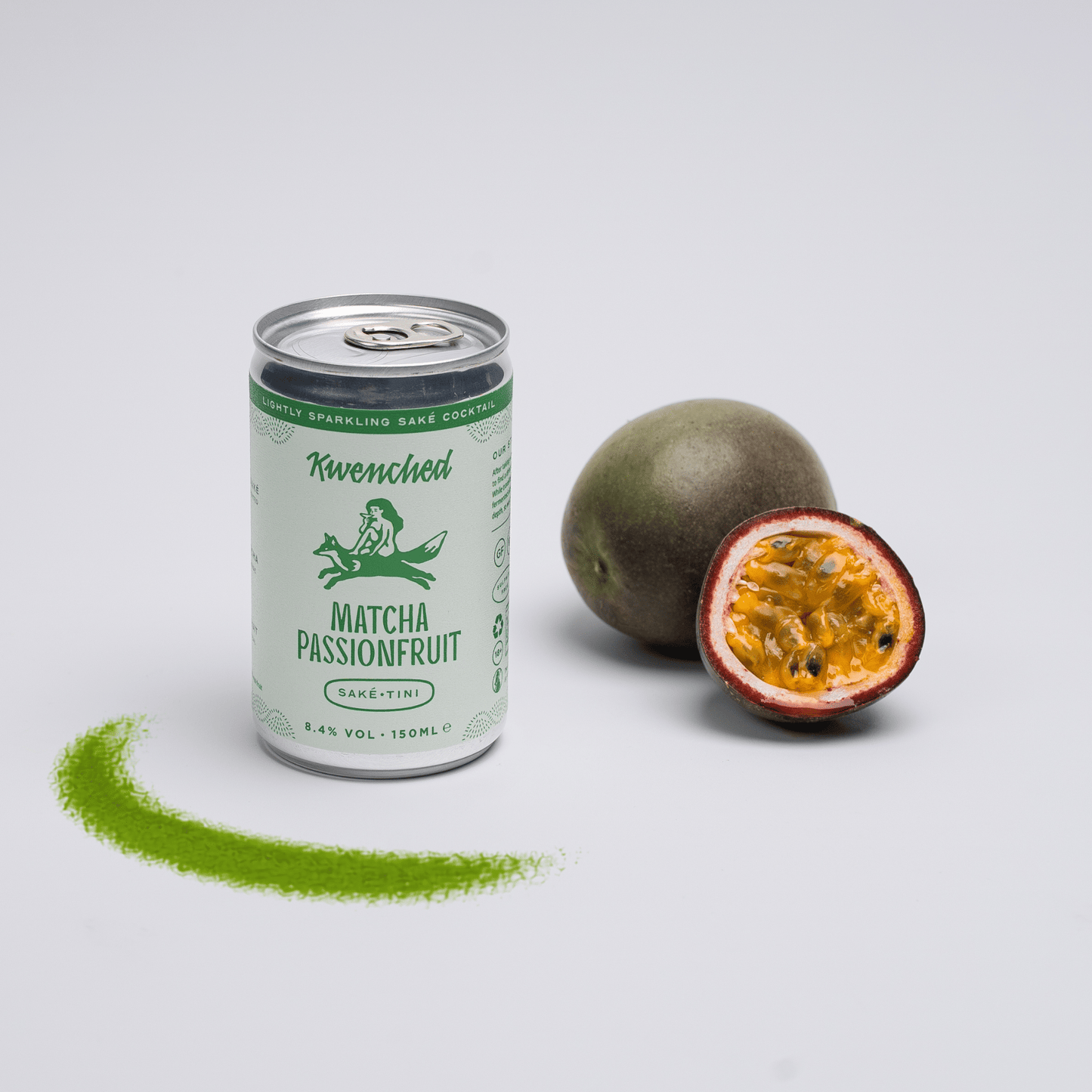 Matcha Passionfruit Sake-Tini - Kwenched