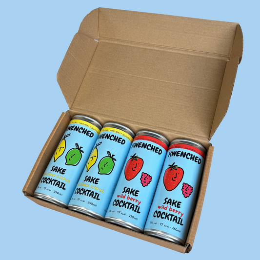 Wild Berry & Sicilian Citrus Sake Canned Cocktails in box