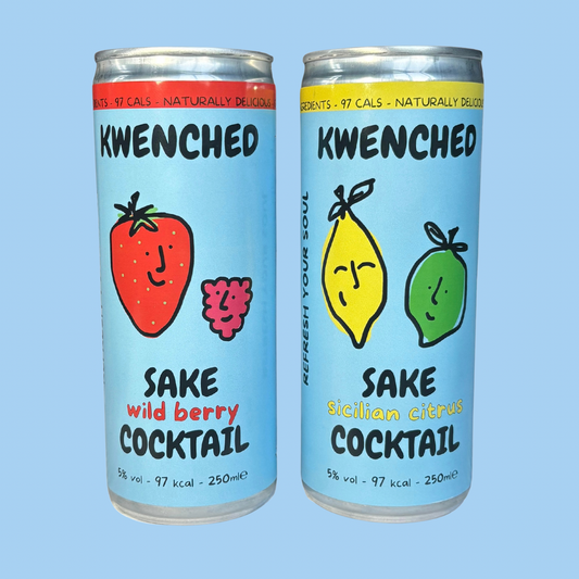 Wild Berry & Sicilian Citrus Sake Canned Cocktails in mixed packs